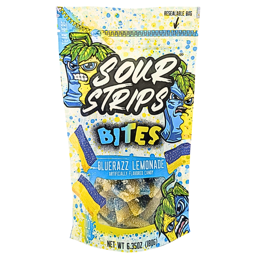 Sour Strips Bites Bluerazz Lemonade - 180g