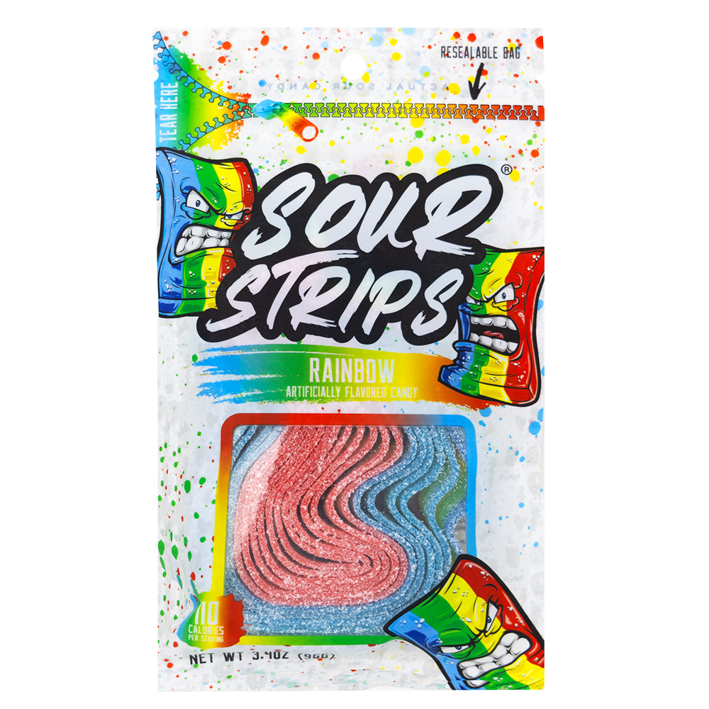 Sour Strips Rainbow - 96g