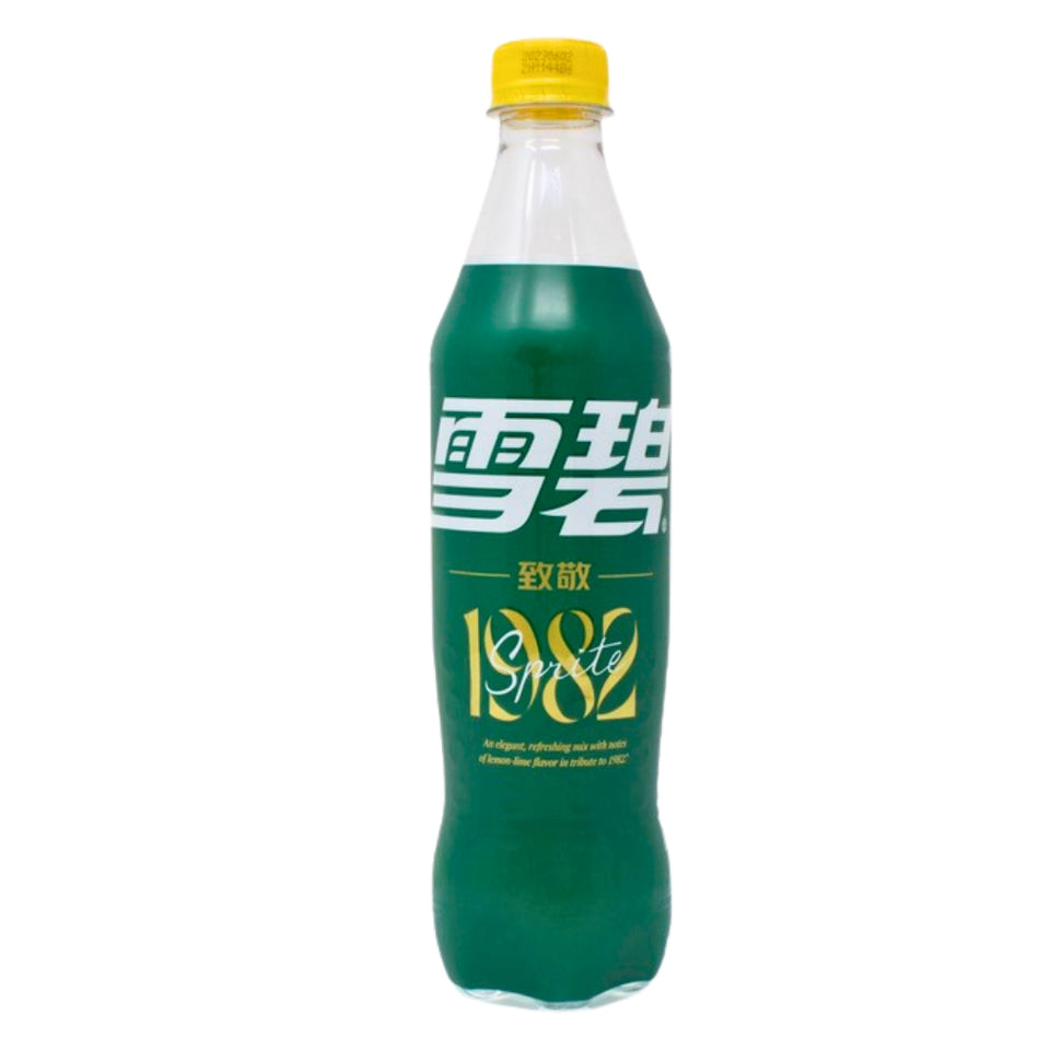 Sprite Original Recipe 1982 (China) - 500mL - Sprite Original Recipe 1982 (China) - Retro Refreshment - Sip Back in Time - Citrusy Journey - Bubbly Blast - '80s Fun - Flavour Time Machine - Zesty Magic - Timeless Refreshment - Sparkling Tribute - Sprite - Nostalgic Drink - Chinese Snacks - Chinese Drink