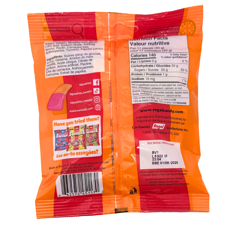 Squashies Orange Cherry - 160g