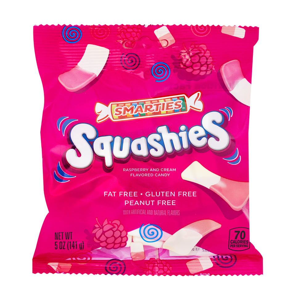 Smarties Squashies Raspberry and Cream Flavour - 5oz