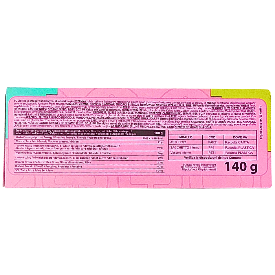 Squid Game Yummers Dalgona Vanilla Cookies - 140g