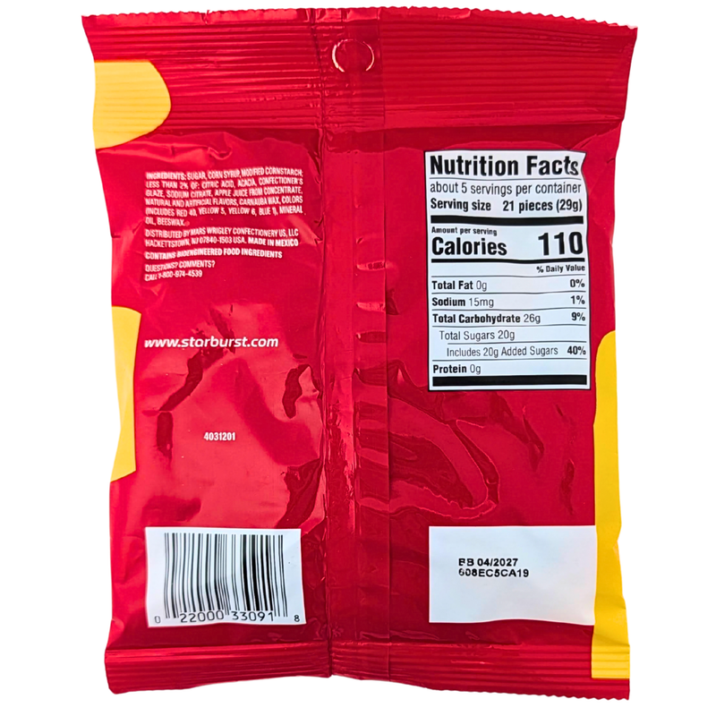 Starburst Jellybeans Original - 6oz