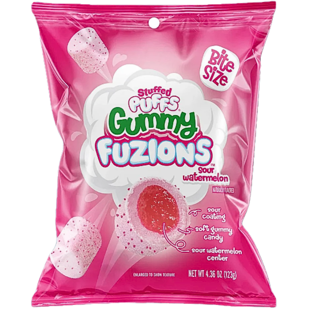 Stuffed Puffs Gummy Fuzions Sour Watermelon - 120g