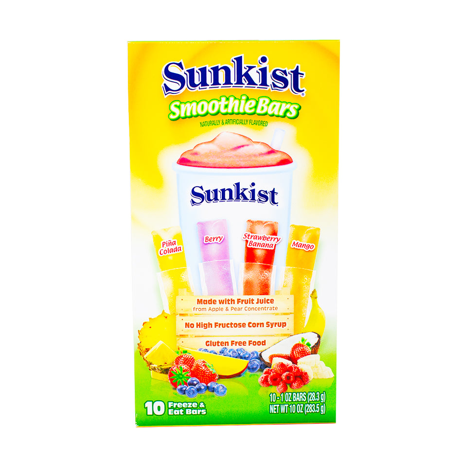 Sunkist Smoothie Freezer Pops 10ct - 283.5g