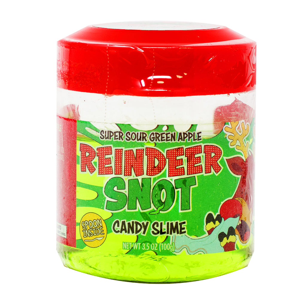 Reindeer Snot Candy Slime - 3.5oz - Reindeer Snot Candy Slime - Christmas Candy Fun - Holiday Gooey Treat - Festive Candy Play - Unique Stocking Stuffer - Jolly Candy Mess - Santa's Workshop Treat - Playful Christmas Slime - Christmas Candy - Christmas Treats