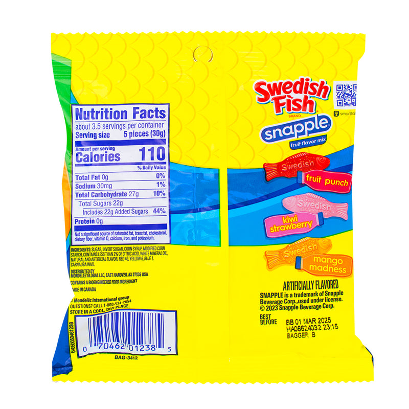 Swedish Fish Candy - Swedish Fish - Swedish Fish Gummies - Swedish Fish Gummy - Swedish Fish Snapple - Snapple Candy - Swedish Fish Snapple Gummies
