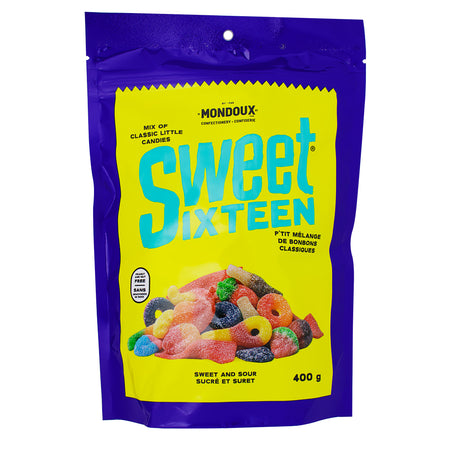 Sweet Sixteen Sweet & Sour - 400g, sweet sixteen, sweet sixteen candy, canadian candy, canadian sweets, canadian treats