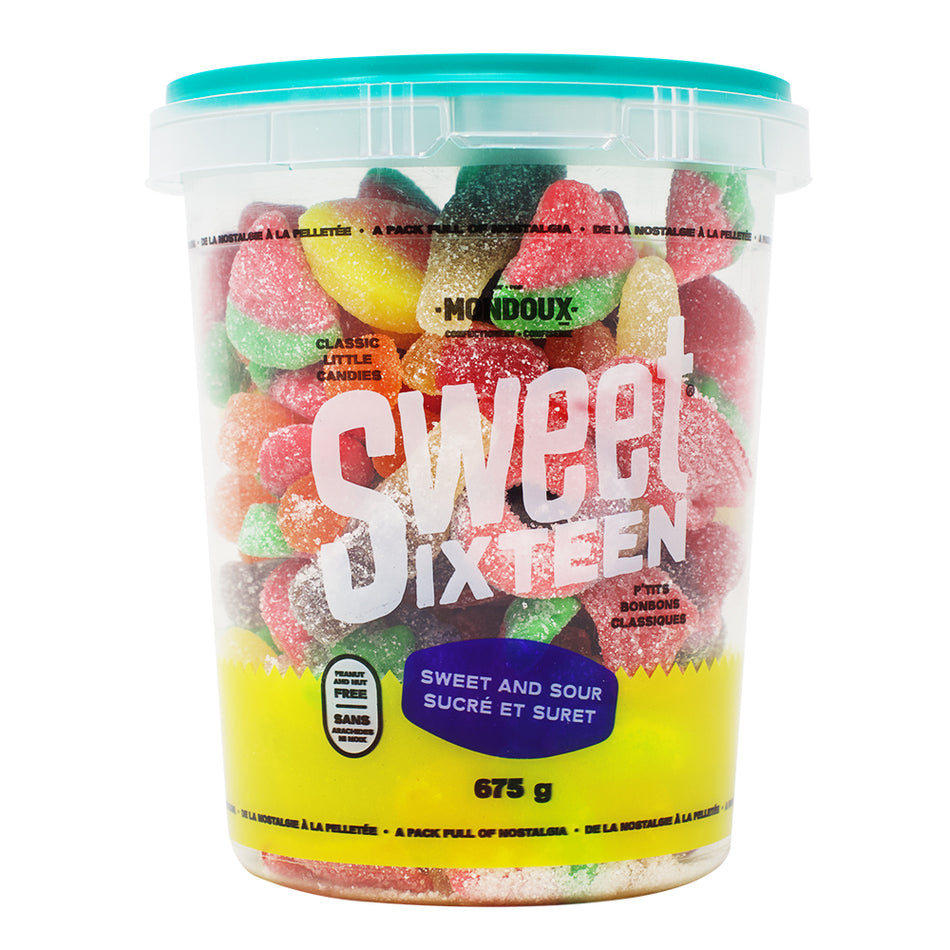 Sweet Sixteen Sweet & Sour - 675g, sweet sixteen, sweet sixteen candy, canadian candy, canadian sweets, canadian treats