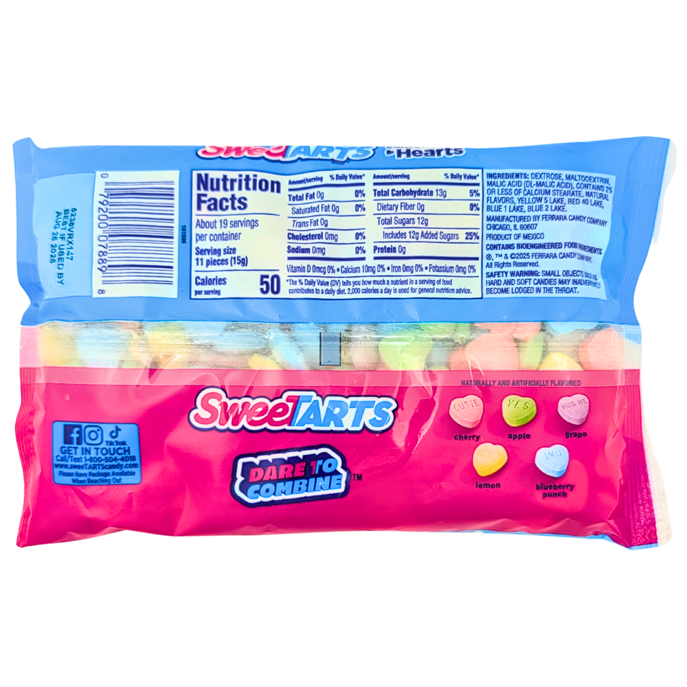 Sweetarts Conversation Hearts - 10oz