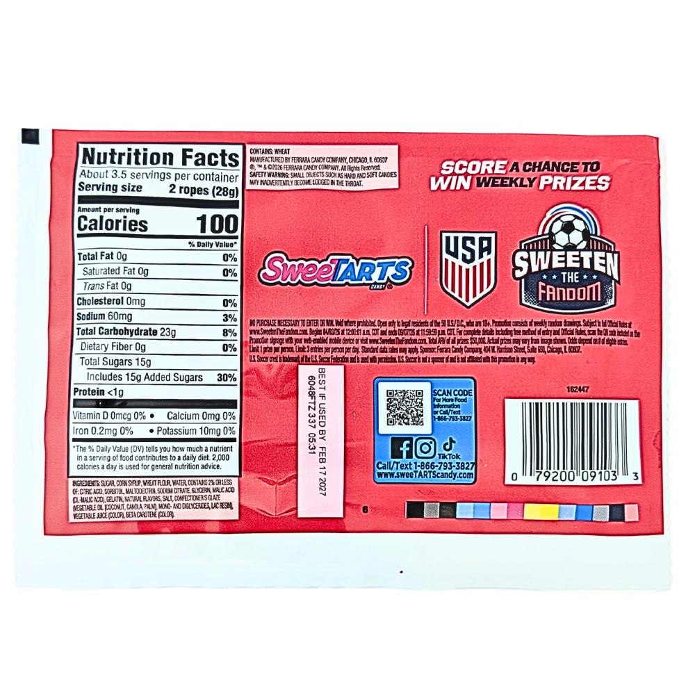 Sweetarts Ropes Gooaal-Den Pineapple Punch - 5oz