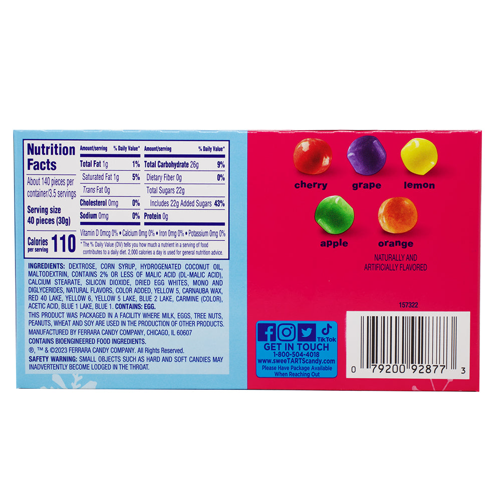 Sweetarts Christmas Mini Chewy Theatre Box - 3.75oz Nutrition Facts Ingredients - Sweetarts Mini Chewy - Christmas Candy Box - Holiday Stocking Stuffer - Festive Candy Flavours - Tangy Mini Delights - Colourful Christmas Treats - Whimsical Theatre Box Candy - Christmas Candy Experience - Christmas Candy - Christmas Treats