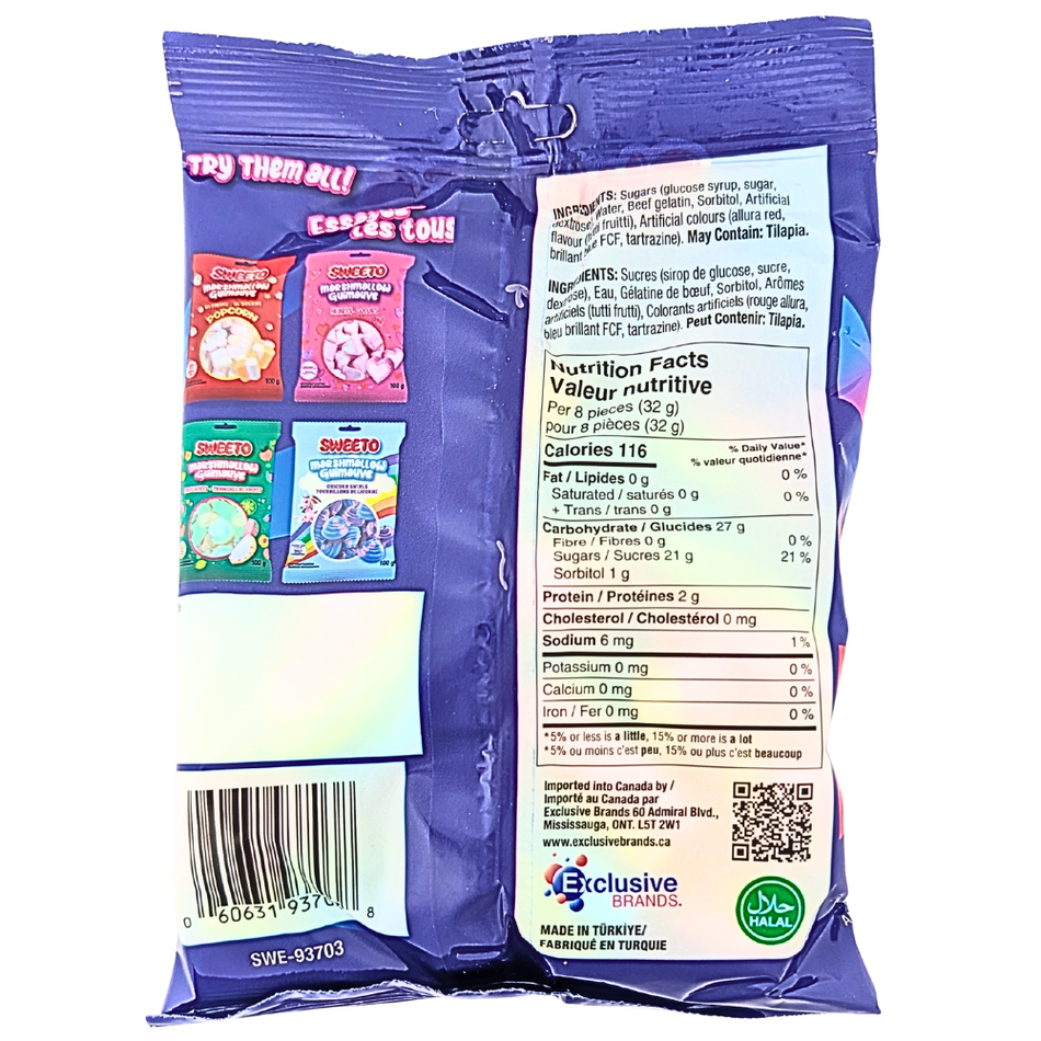 Sweeto Marshmallow Rainbow Twist - 100g