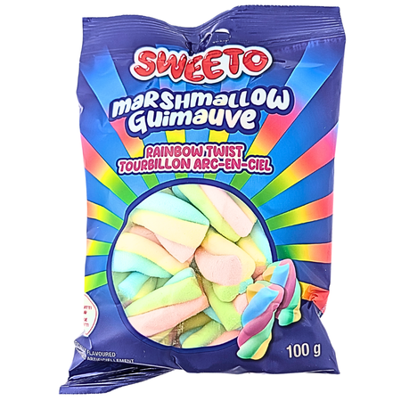Sweeto Marshmallow Rainbow Twist - 100g