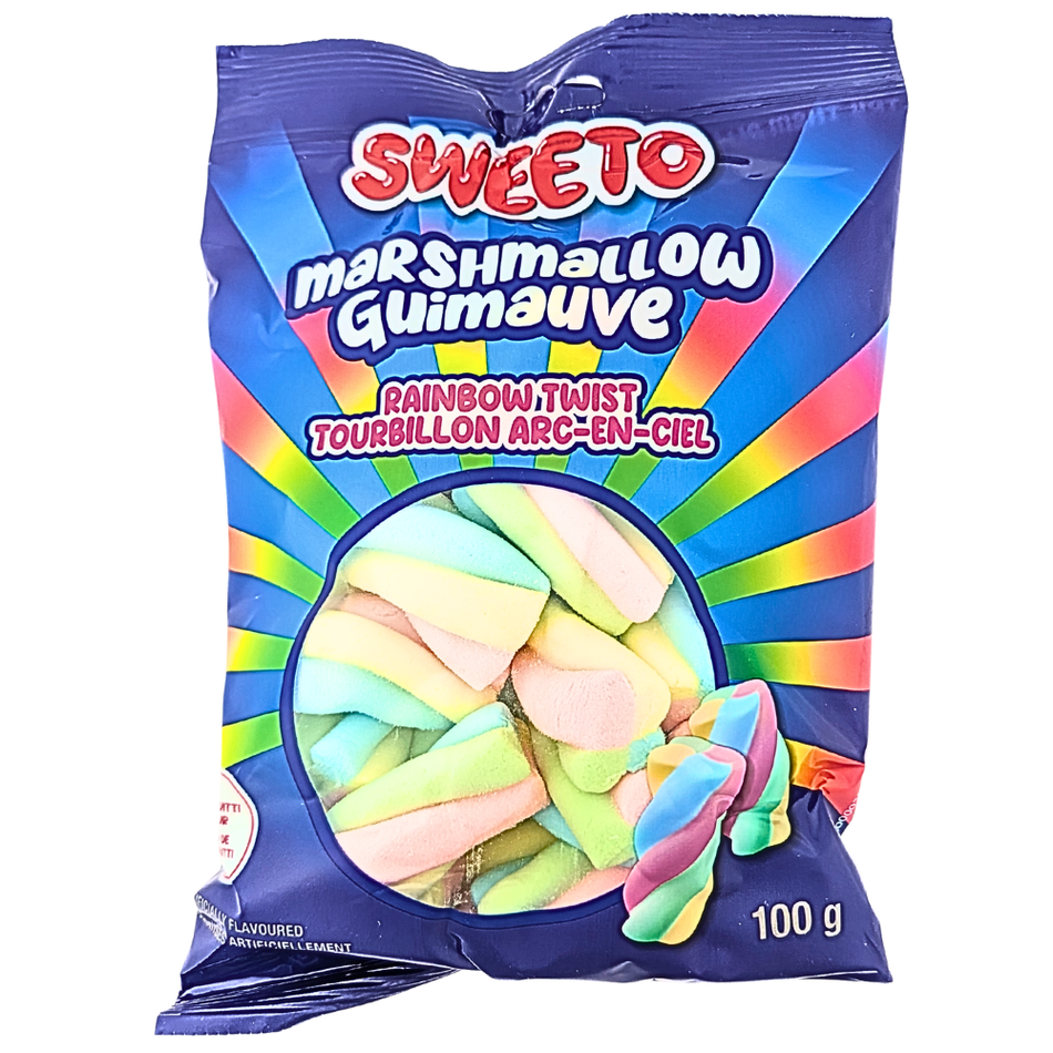 Sweeto Marshmallow Rainbow Twist - 100g