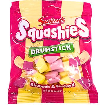 Swizzels Drumstick Squashies Rhubarb & Custard (UK) - 140g