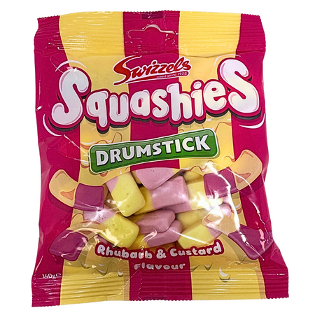 Swizzels Drumstick Squashies Rhubarb & Custard (UK) - 140g