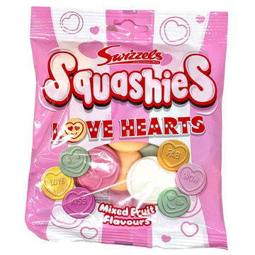 Swizzels Squashies Love Hearts - 120g