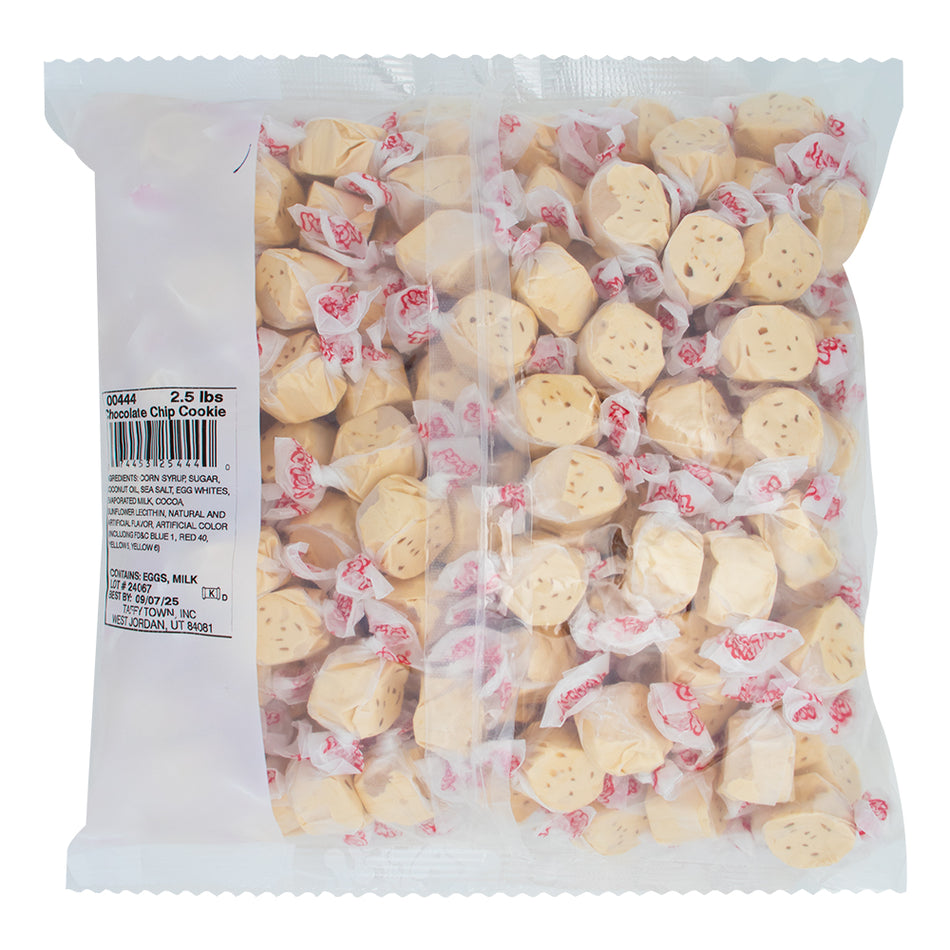 Salt Water Taffy - Chocolate Chip Cookie - 2.5lb  Nutrition Facts Ingredients