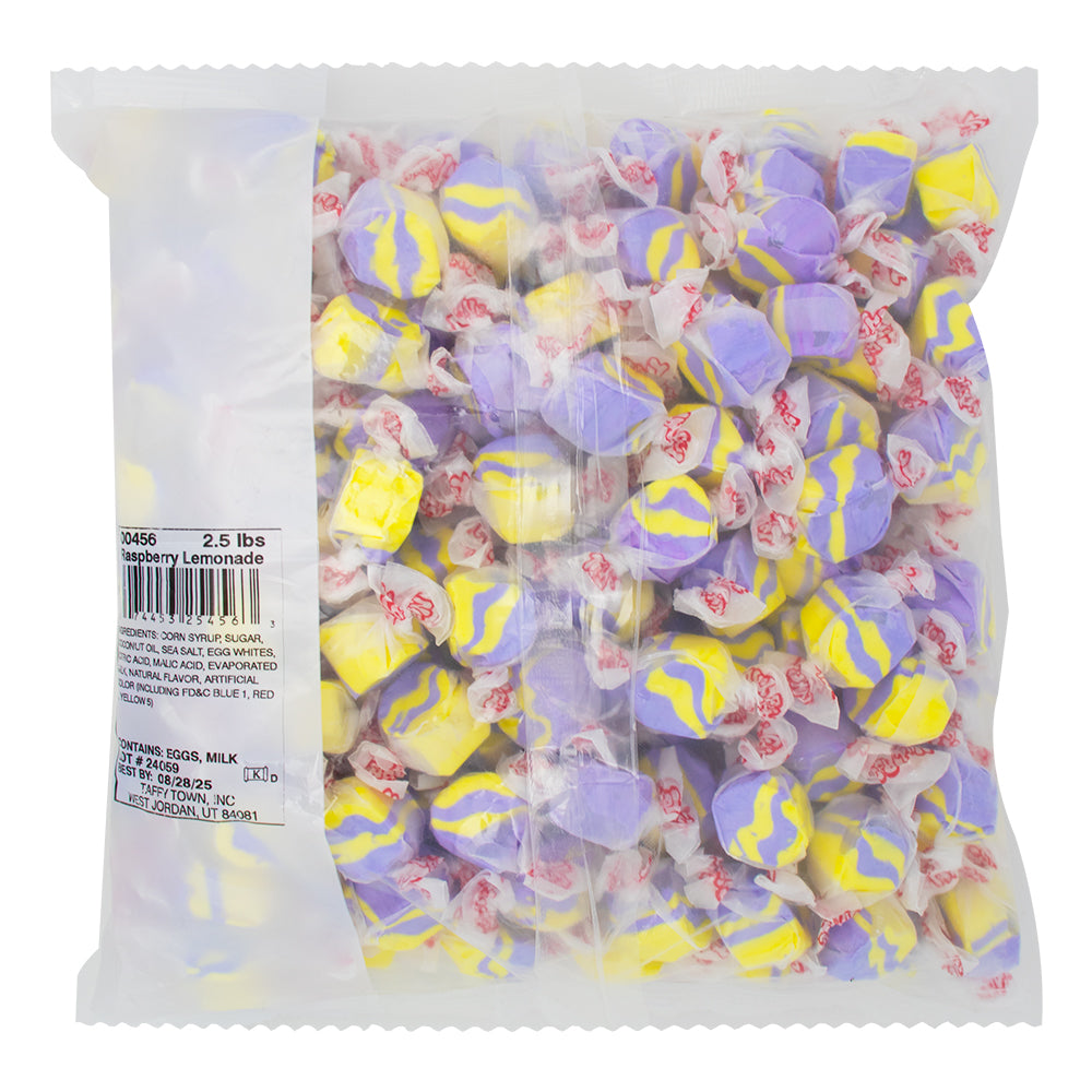 Salt Water Taffy Raspberry Lemonade - 2.5lb  Nutrition Facts Ingredients