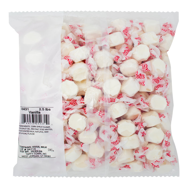 Salt Water Taffy - Vanilla - 2.5lb  Nutrition Facts Ingredients