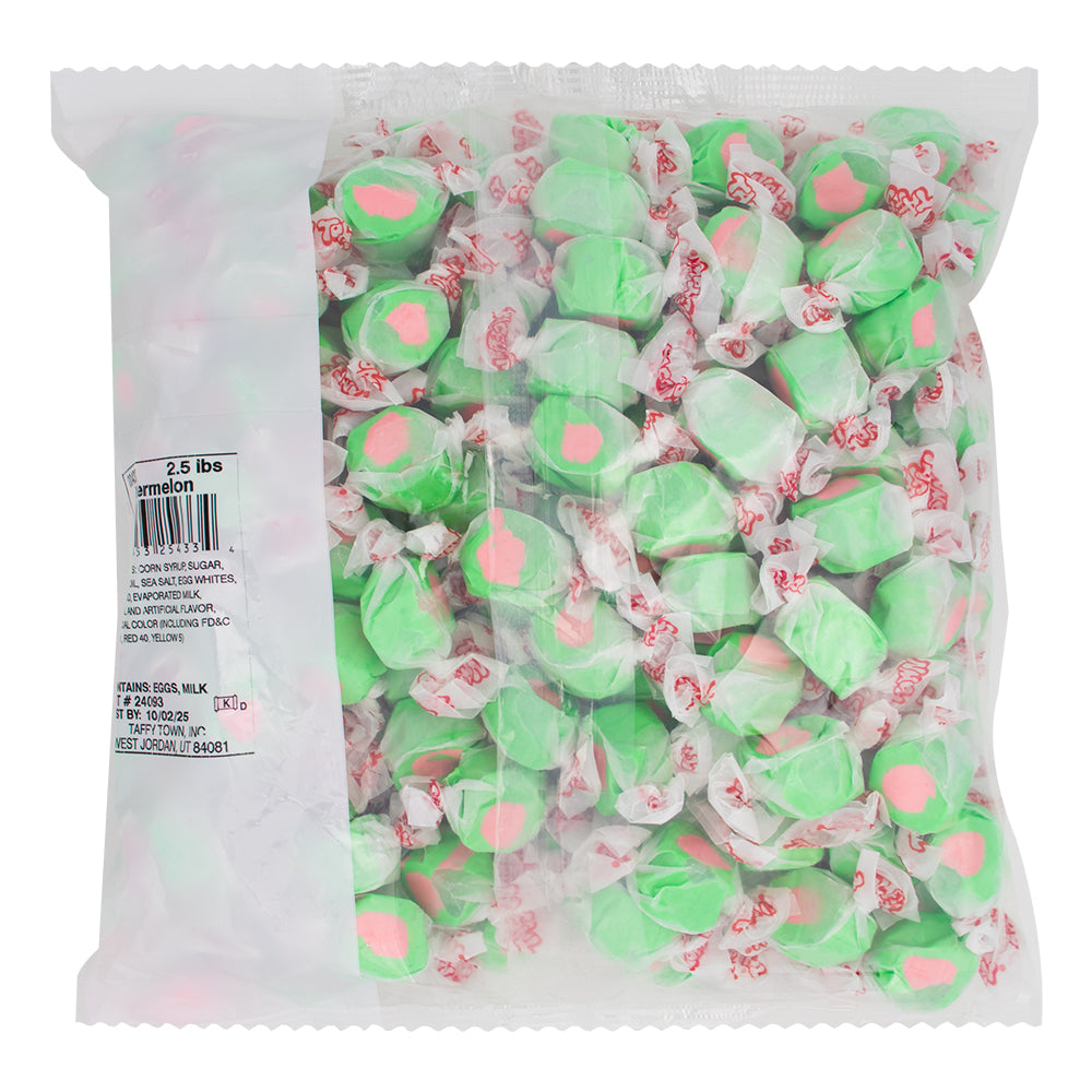 Salt Water Taffy - Watermelon - 2.5lb  Nutrition Facts Ingredients