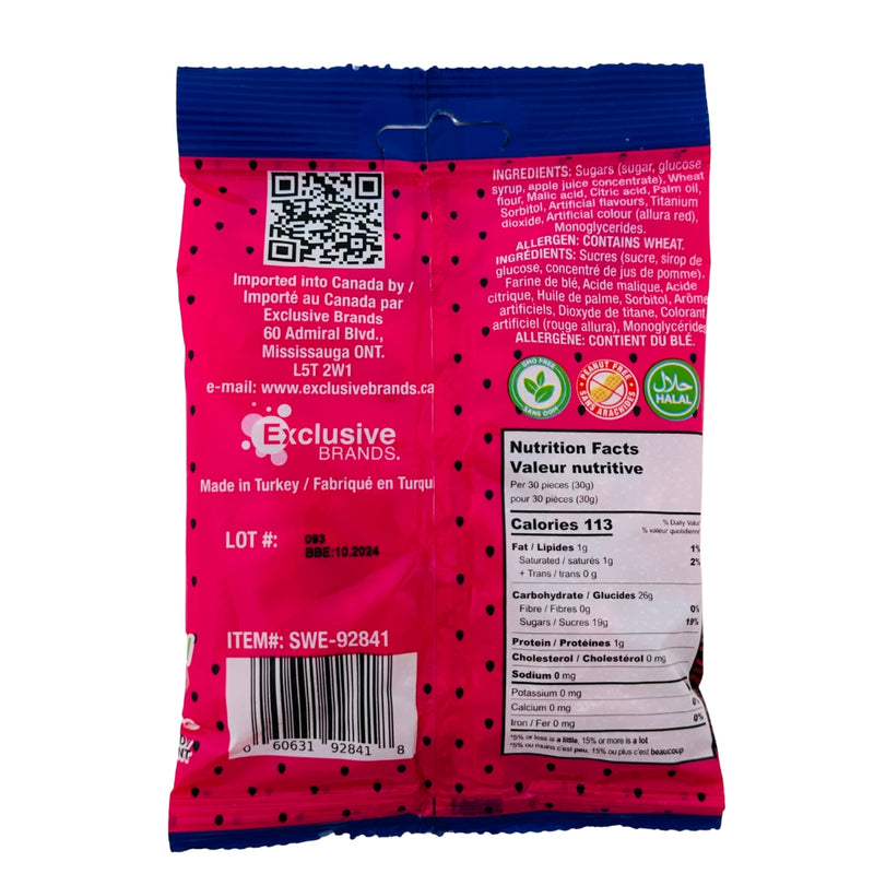 Tajubo Sour String Strawberry - 80g - Sour Candy - Sour Strawberry Candy - Sour Strings - Strawberry Candy