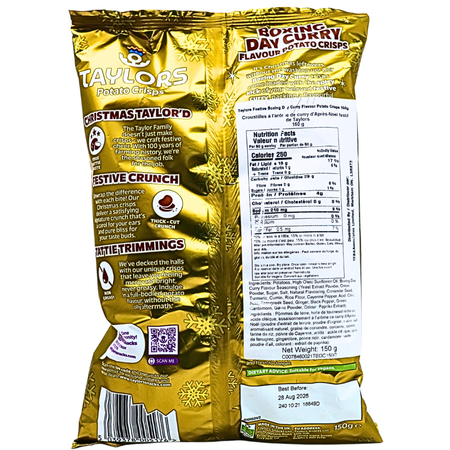 Taylors Boxing Day Curry Crisps (UK) - 150g