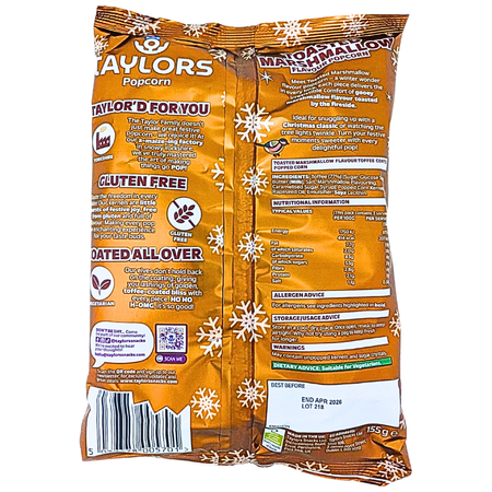 Taylors Toasted Marshmallow Popcorn (UK) - 155g
