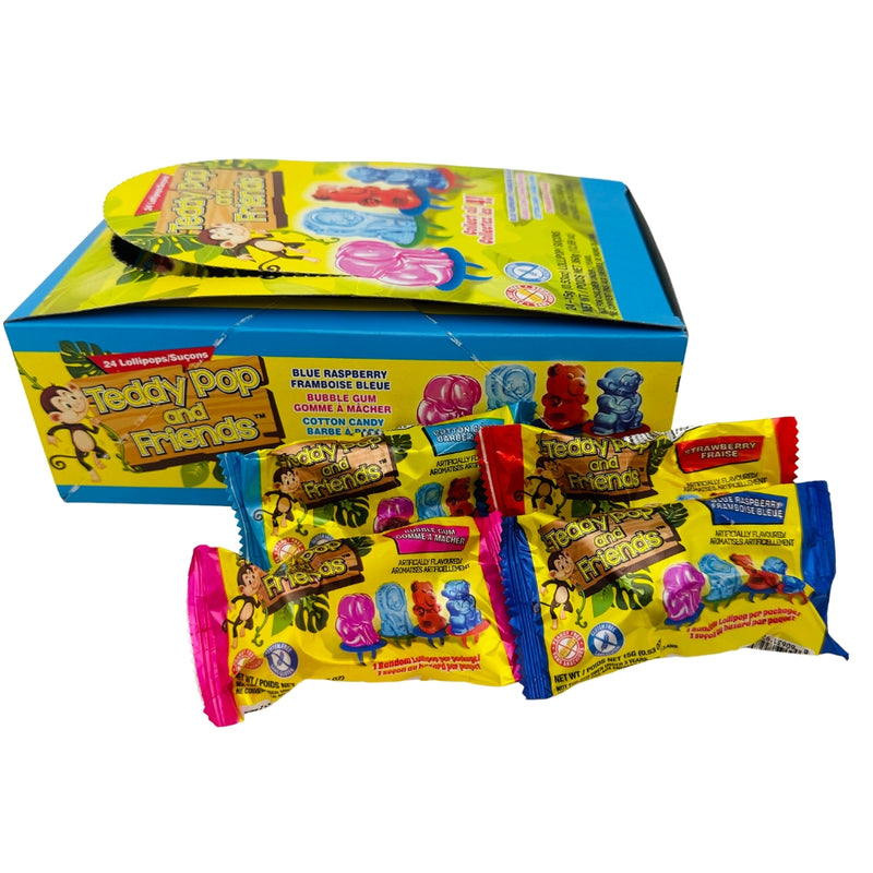 Teddy Pop & Friends - 15g - Ring Candy - Teddy Pop and Friends - Animal Candy - Animal Ring Candy