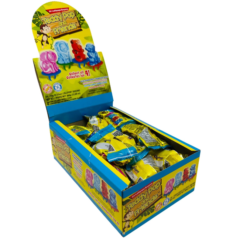 Teddy Pop & Friends - 15g - Ring Candy - Teddy Pop and Friends - Animal Candy - Animal Ring Candy
