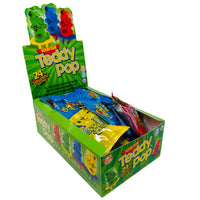 Teddy Pop Sour - 15g  - Candy Ring - Teddy Pop - Teddy Pop Candy - Sour Green Apple Candy - Green Apple Candy