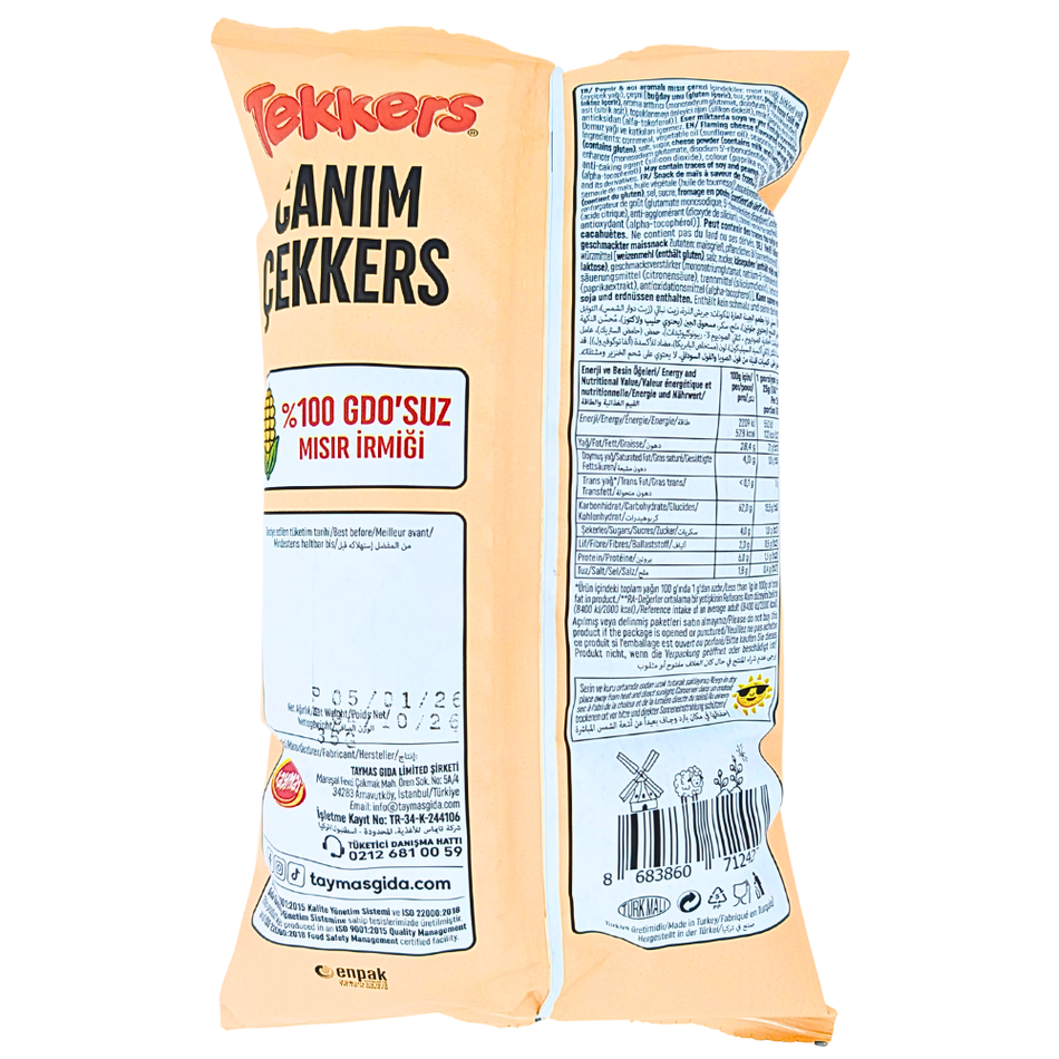 Tekkers Flaming Cheese Corn Puffs (Turkey) - 35g