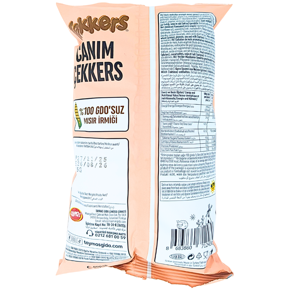 Tekkers Hot Mexican Corn Puffs (Turkey) - 35g