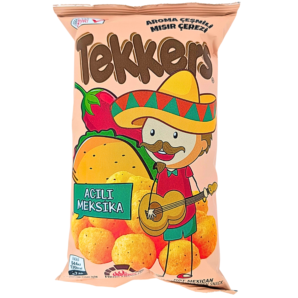 Tekkers Hot Mexican Corn Puffs (Turkey) - 35g