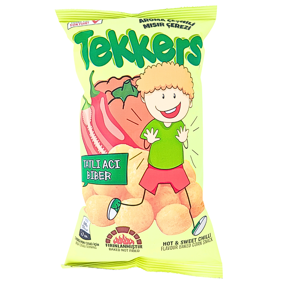 Tekkers Hot & Sweet Chili Corn Puffs (Turkey) - 35g