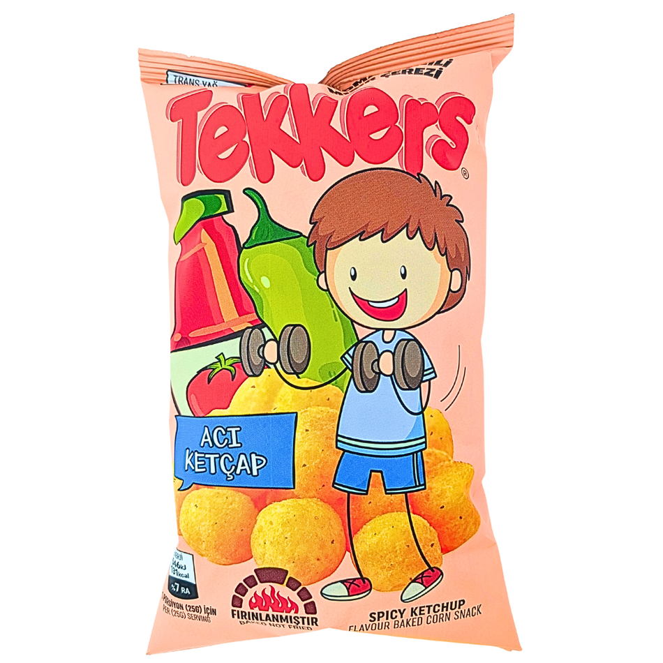 Tekkers Spicy Ketchup Corn Puffs (Turkey) - 35g
