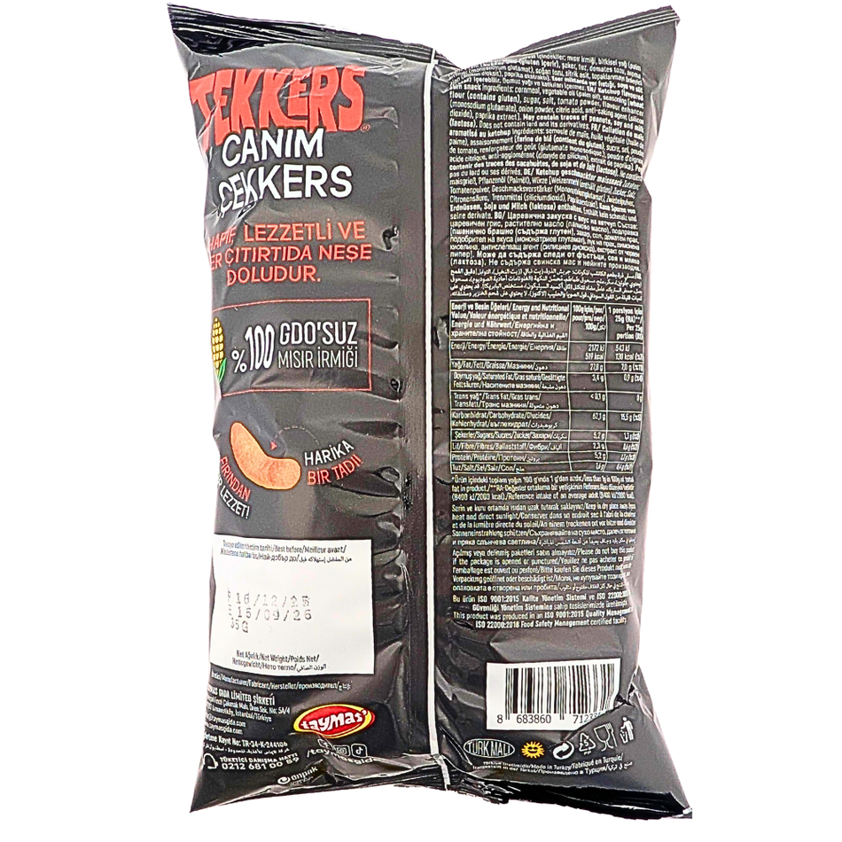 Tekkers Tomato Ketchup Corn Puffs (Turkey) - 35g