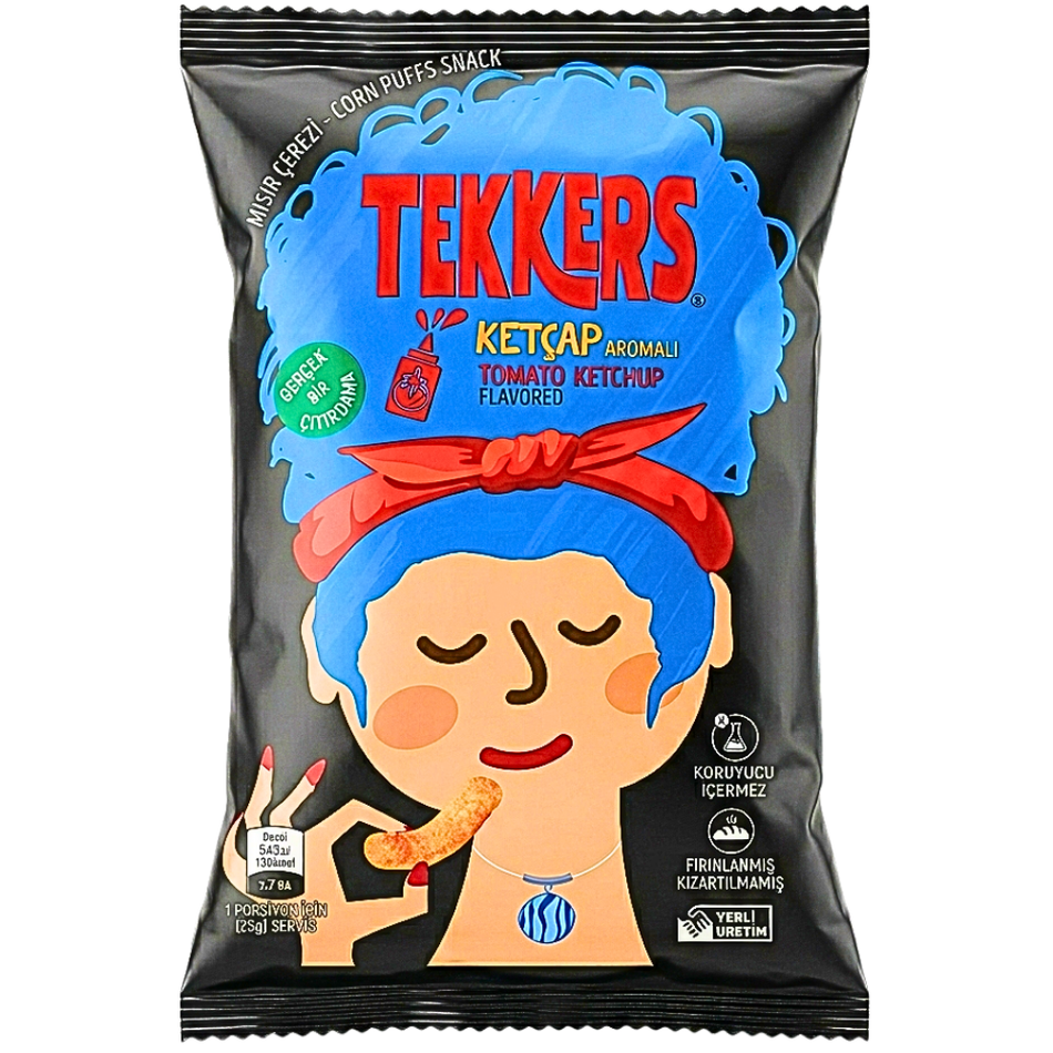 Tekkers Tomato Ketchup Corn Puffs (Turkey) - 35g