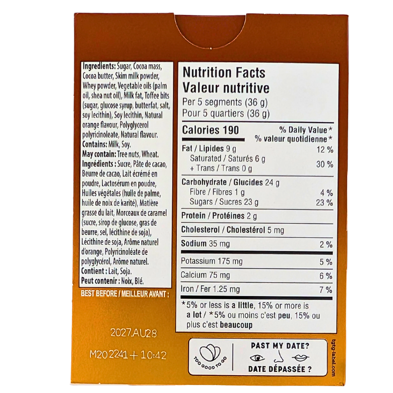 Terry's Chocolate Orange Toffee Chocolate Ball - 145g