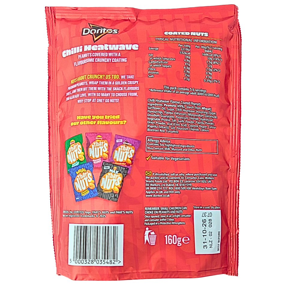 That's Nuts Doritos Chili Heatwave (UK) - 160g