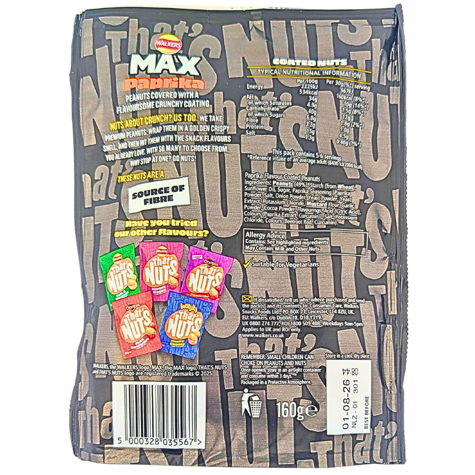 That's Nuts Max Paprika (UK) - 160g