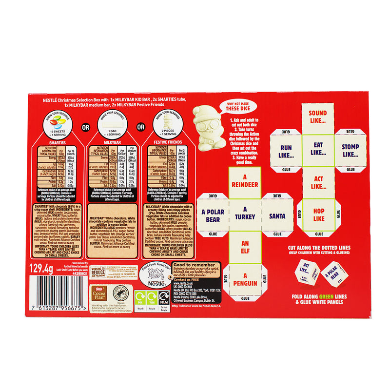 Nestle Kids Christmas Selection Box (UK) - 129g - Christmas Candy - Stocking Stuffer - Nestle Chocolate