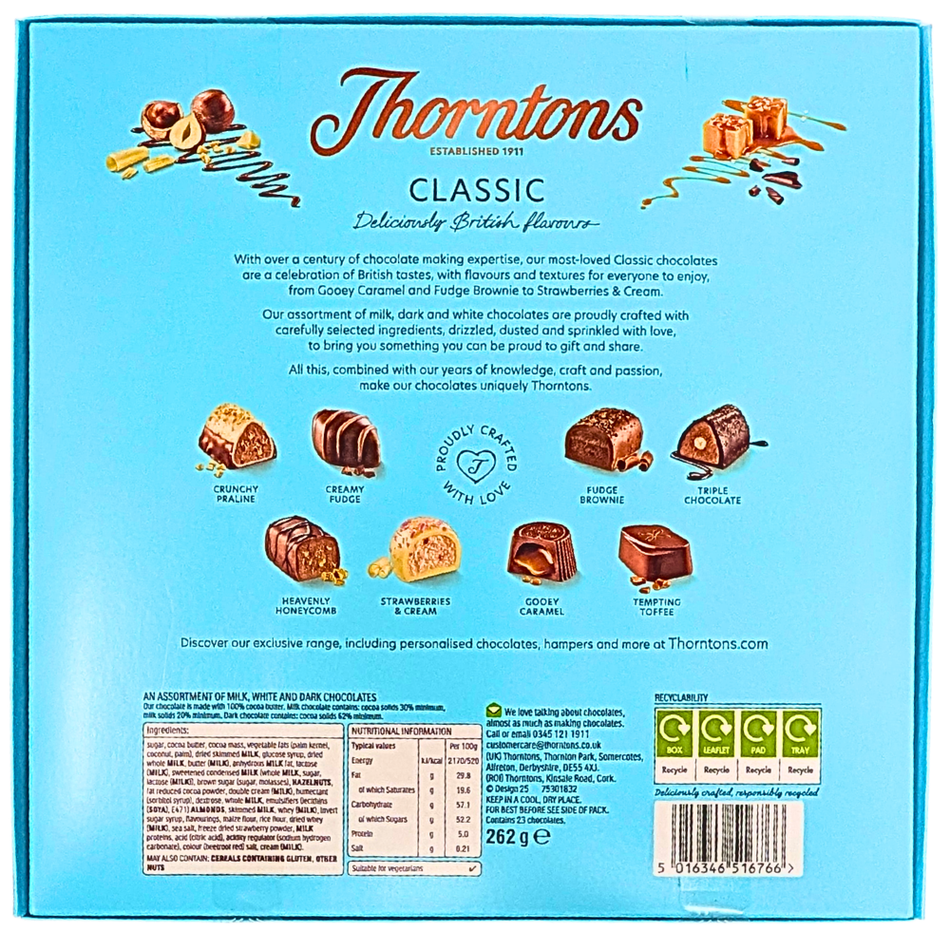 Thorntons Classic Box (UK) - 262g