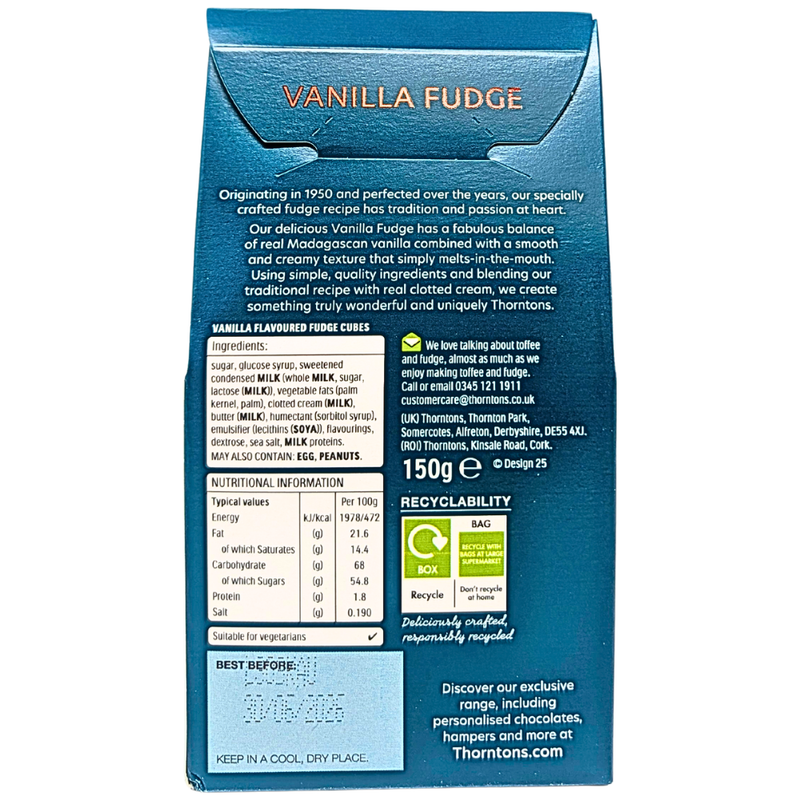 Thorntons Vanilla Fudge (UK) - 150g