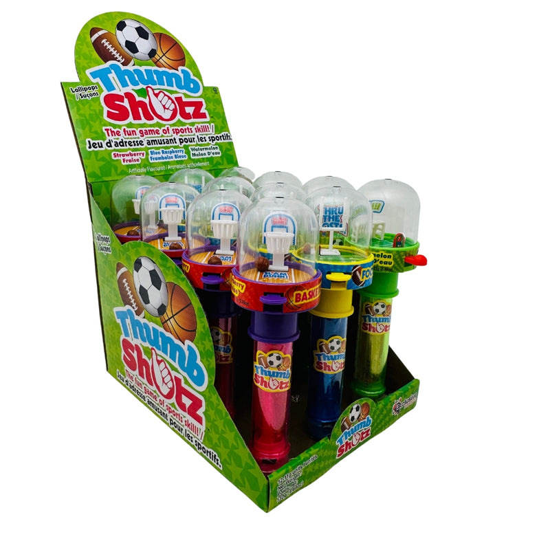 Thumb Shotz - 11g - Thumb Shotz Candy - Sports Candy - Basketball Candy - Football Candy - Soccer Candy