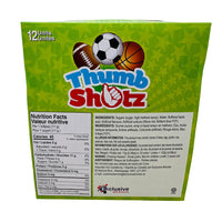 Thumb Shotz - 11g - Thumb Shotz Candy - Sports Candy - Basketball Candy - Football Candy - Soccer Candy