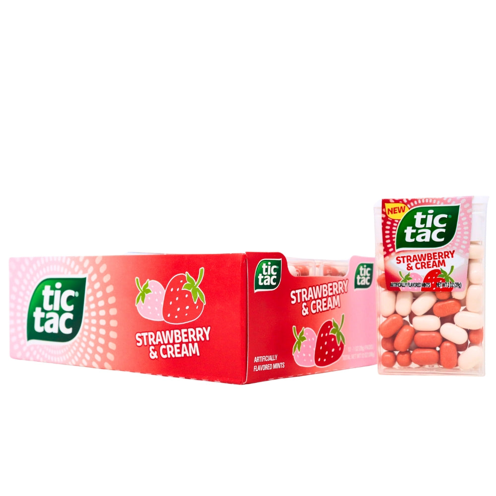 Tic Tac Strawberry & Cream Mints - 1oz