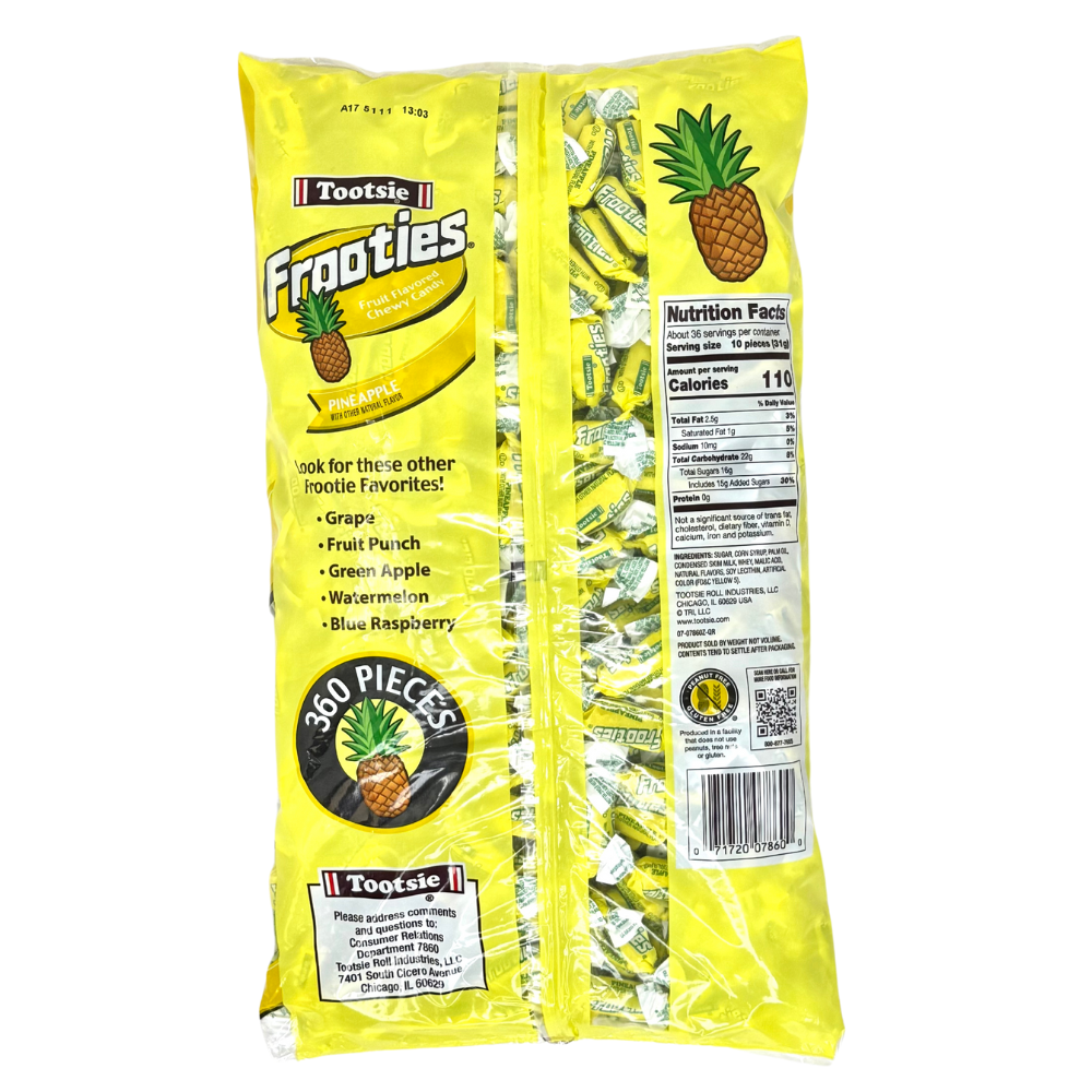Tootsie Frooties Pineapple Candy - 1.1 kg