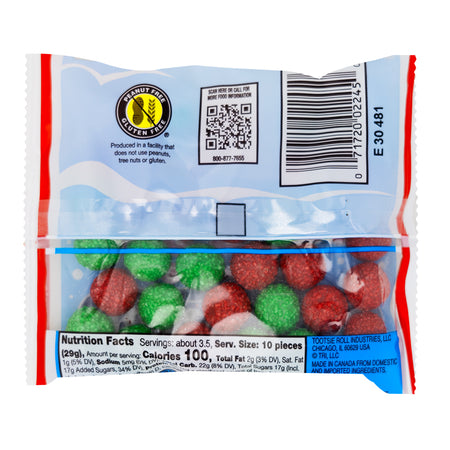 Tootsie Roll Candy Coated Elf Pouch - 3.5oz  Nutrition Facts Ingredients
